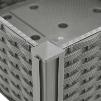 Hochbeet 160x40x71 cm Polypropylen