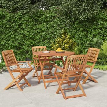 ARDEBO.de - 5-tlg. Garten-Essgruppe Massivholz Akazie