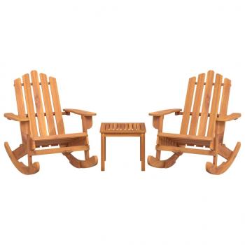 ARDEBO.de - 3-tlg. Garten-Lounge-Set Adirondack Massivholz Akazie