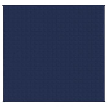 Gewichtsdecke Blau 220x240 cm 11 kg Stoff