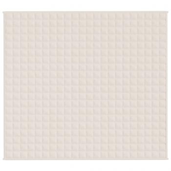 Gewichtsdecke Hellcreme 200x230 cm 9 kg Stoff