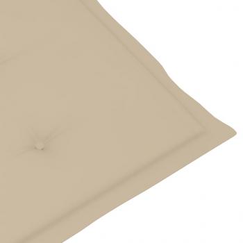 Verstellbare Gartenstühle 2 Stk. mit Auflagen Massivholz Akazie