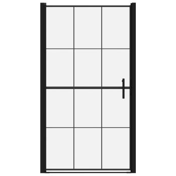 Duschtür Hartglas 100 x 178 cm Schwarz