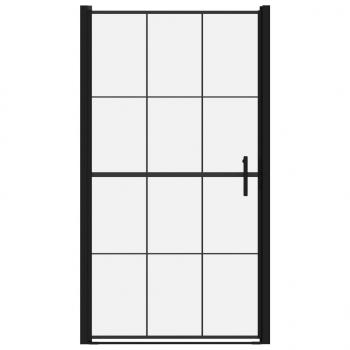 Duschtür Hartglas 100 x 178 cm Schwarz