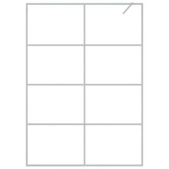 Duschwand für Begehbare Dusche Silbern 140x195 cm ESG-Klarglas
