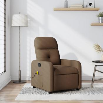 ARDEBO.de - Massagesessel Braun Stoff