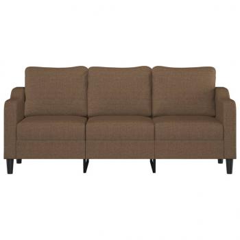 3-Sitzer-Sofa Braun 180 cm Stoff