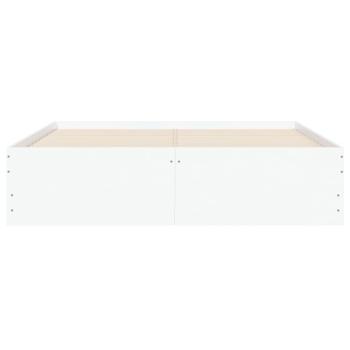 Bettgestell mit Schubladen Weiß 120x200 cm Holzwerkstoff