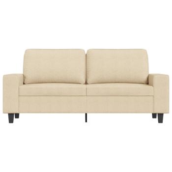 ARDEBO.de - 2-Sitzer-Sofa Creme 140 cm Stoff