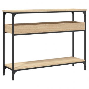 Konsolentisch mit Ablage Sonoma-Eiche 100x29x75cm Holzwerkstoff