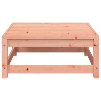 Gartensofa ohne Armlehnen mit Kissen und Hockern