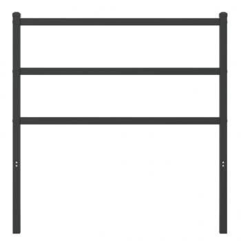 Kopfteil Metall Schwarz 90 cm