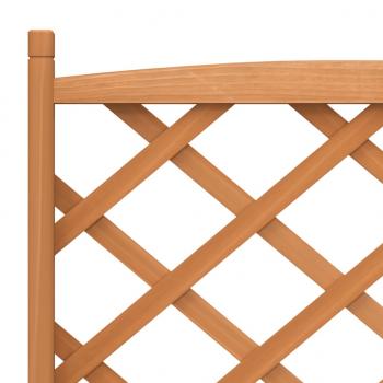 Pflanzkübel mit Spalier Braun Massivholz Tanne