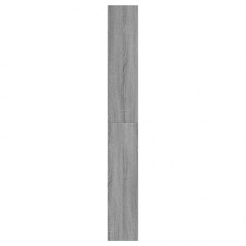 Schuhschrank Grau Sonoma 60x21x163,5 cm Holzwerkstoff