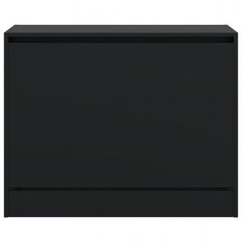 Schuhschrank Schwarz 80x34x63 cm Holzwerkstoff