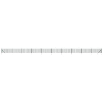 Maschendrahtzaun mit Bodenhülsen Grün 0,8x25 m