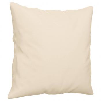 2-Sitzer-Sofa mit Kissen Beige 140 cm Mikrofasergewebe