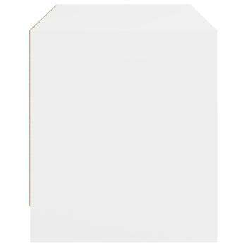 TV-Schrank mit Glastüren Weiß 68x37x42 cm