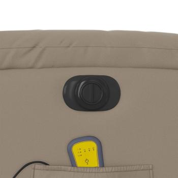 Massagesessel Elektrisch Cappuccino-Braun Kunstleder