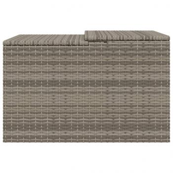 Mähroboter-Garage Grau 86x90x52/57 cm Poly Rattan