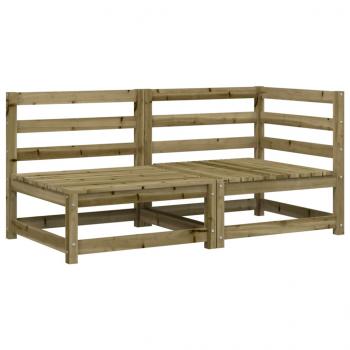 ARDEBO.de - Gartensofa 2-Sitzer Kiefernholz Imprägniert
