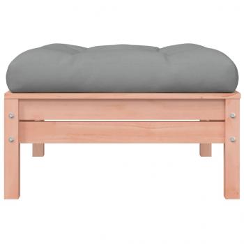 Gartensofa mit Kissen und Hocker 2-Sitzer