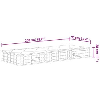 Matratze Taschenfederkern Medium Plus 90x200 cm