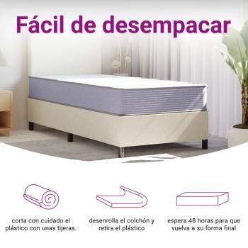 Matratze Schaumstoff Mittelweich 90x190 cm