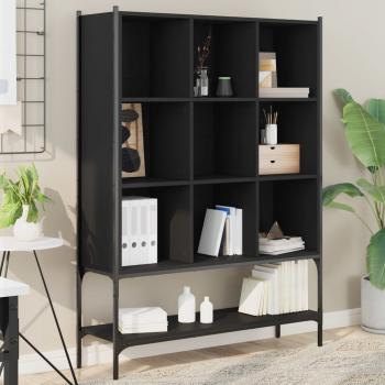 ARDEBO.de - Bücherregal Schwarz 102x30x141,5 cm Holzwerkstoff