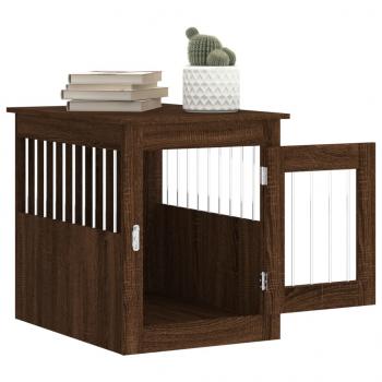 Hundekäfig im Möbelstil Braun Eichen-Optik 55x75x65 cm