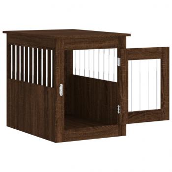 Hundekäfig im Möbelstil Braun Eichen-Optik 55x75x65 cm