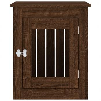 Hundekäfig im Möbelstil Braun Eichen-Optik 55x75x65 cm