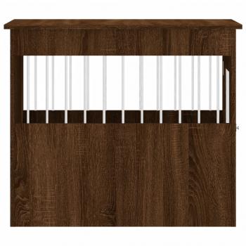 Hundekäfig im Möbelstil Braun Eichen-Optik 55x80x68 cm