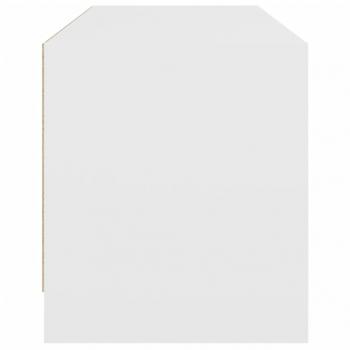 TV-Schrank mit Glastüren Weiß 102x37x42 cm