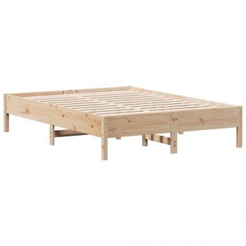 Massivholzbett ohne Matratze 120x190 cm Kiefernholz