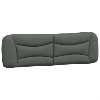 Kopfteil-Kissen Dunkelgrau 180 cm Stoff