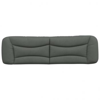 Kopfteil-Kissen Dunkelgrau 180 cm Stoff