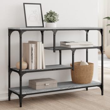 ARDEBO.de - Konsolentisch Grau Sonoma 100x30x75 cm Holzwerkstoff