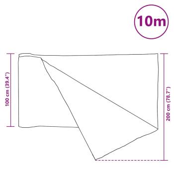 Zaunblende Anthrazit 1x10 m HDPE 75 g/m²
