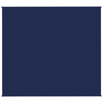 Gewichtsdecke Blau 200x225 cm 13 kg Stoff