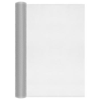 Fliegengitter Aluminium 60x1000 cm Silbern