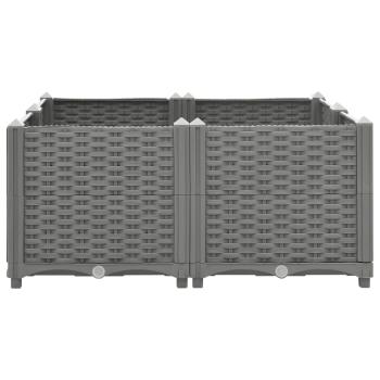 Hochbeet 80x80x38 cm Polypropylen