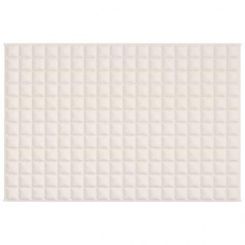 Gewichtsdecke Hellcreme 120x180 cm 9 kg Stoff
