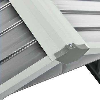 Rasenmäher Garage 92x97x63 cm Verzinkter Stahl Grau