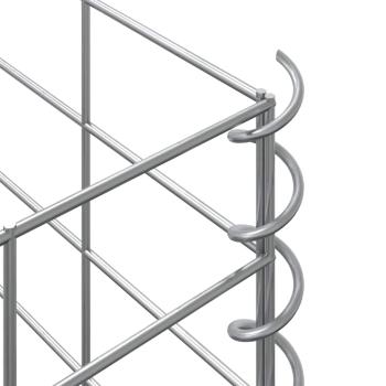 Gabionen-Hochbeete 3 Stk. 30x30x50 cm Eisen