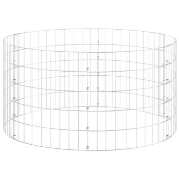 Gabionen-Säule Rund Verzinkter Stahl Ø100x50 cm