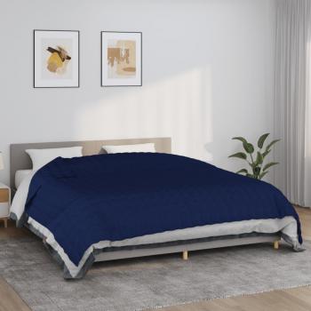 ARDEBO.de - Gewichtsdecke Blau 235x290 cm 15 kg Stoff