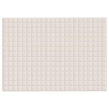 Gewichtsdecke Hellcreme 155x220 cm 7 kg Stoff