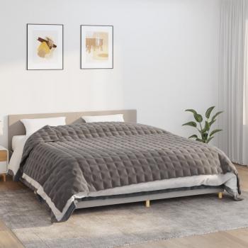 ARDEBO.de - Gewichtsdecke Grau 235x290 cm 15 kg Stoff