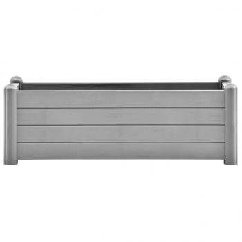 Garten-Hochbeet PP Steingrau 100x43x35 cm